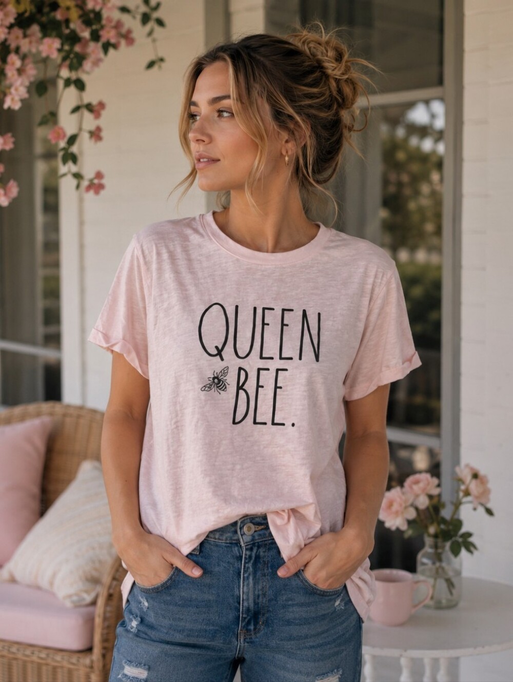 NWT Rae Dunn Queen Bee Tee